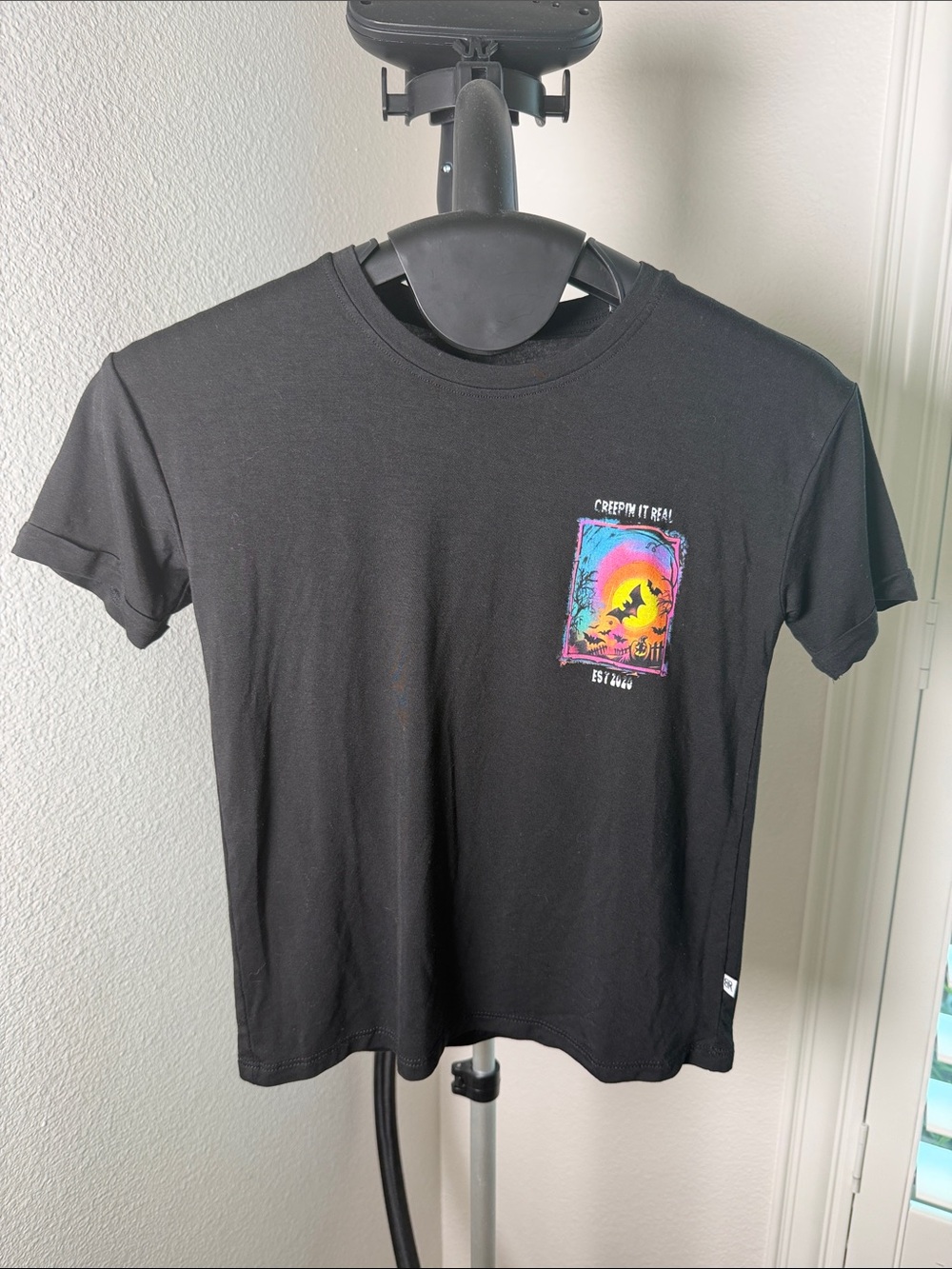 Creepin' It Real Black Short Sleeve Graphic Tee